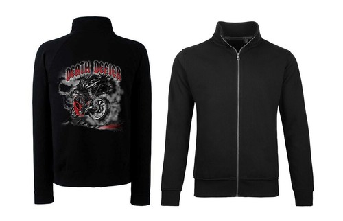 Sweatshirtjacke schwarz biker - sweatshirtjacke,